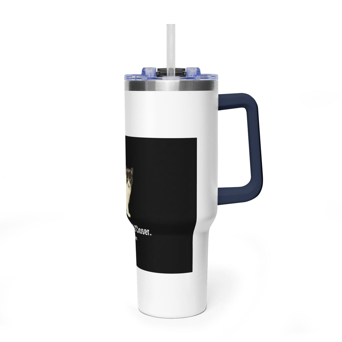 40oz Cat Mom. Deal Closer. Vacuum Tumbler | Catsy Closers