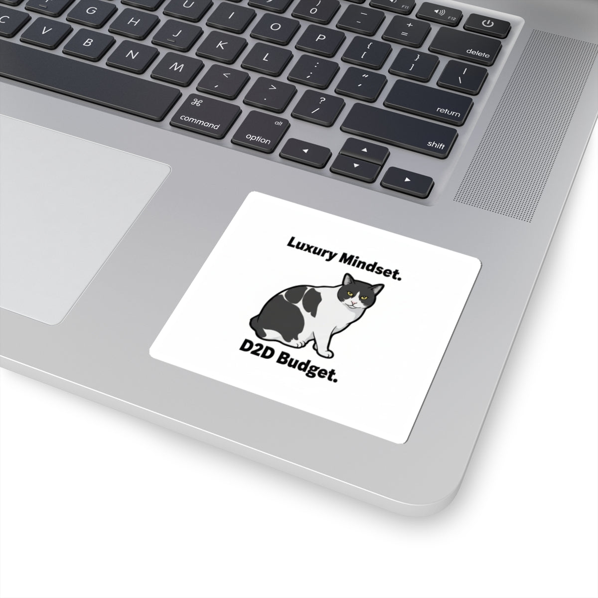 Luxury Mindset D2D Budget Sticker — "Aim High. Grind Daily." | Catsy Closers