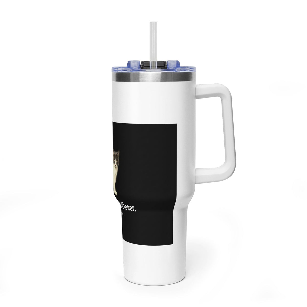 40oz Cat Mom. Deal Closer. Vacuum Tumbler | Catsy Closers