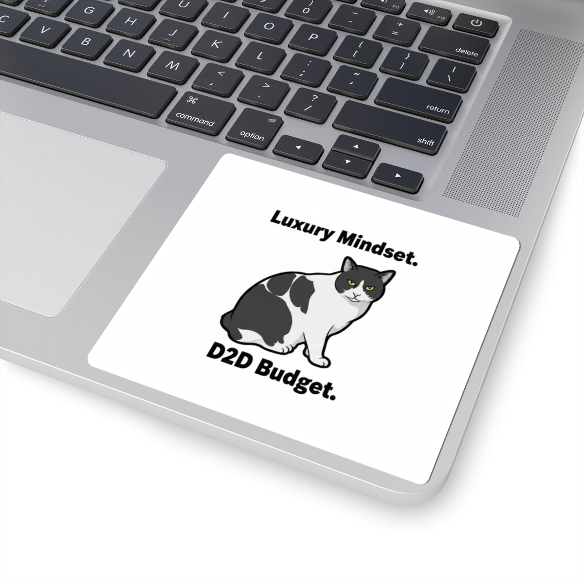 Luxury Mindset D2D Budget Sticker — "Aim High. Grind Daily." | Catsy Closers