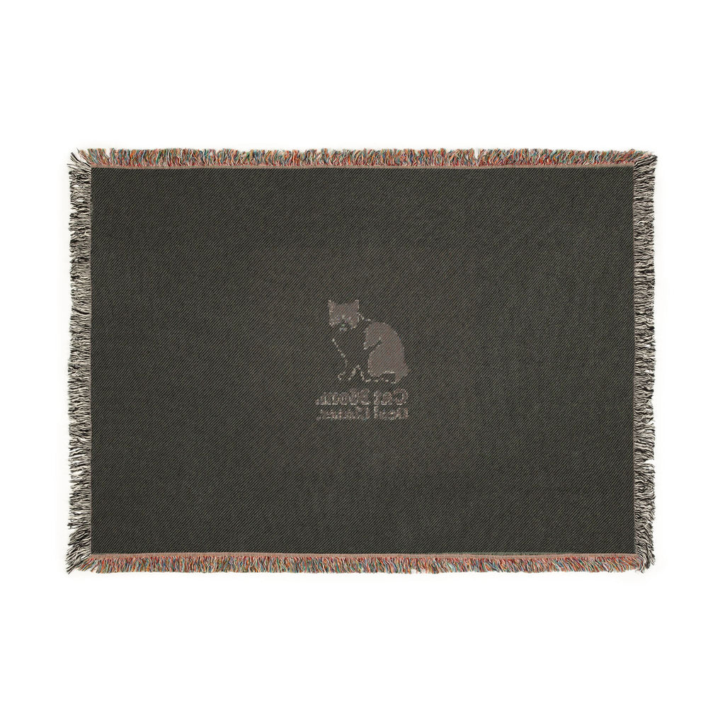 Cat Mom Woven Blanket — "She Doesn't Stop. She Recharges." | Catsy Closers