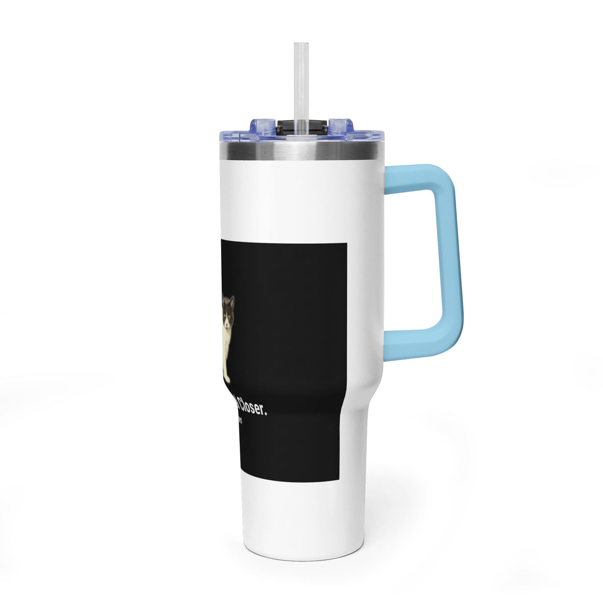 40oz Cat Mom. Deal Closer. Vacuum Tumbler | Catsy Closers
