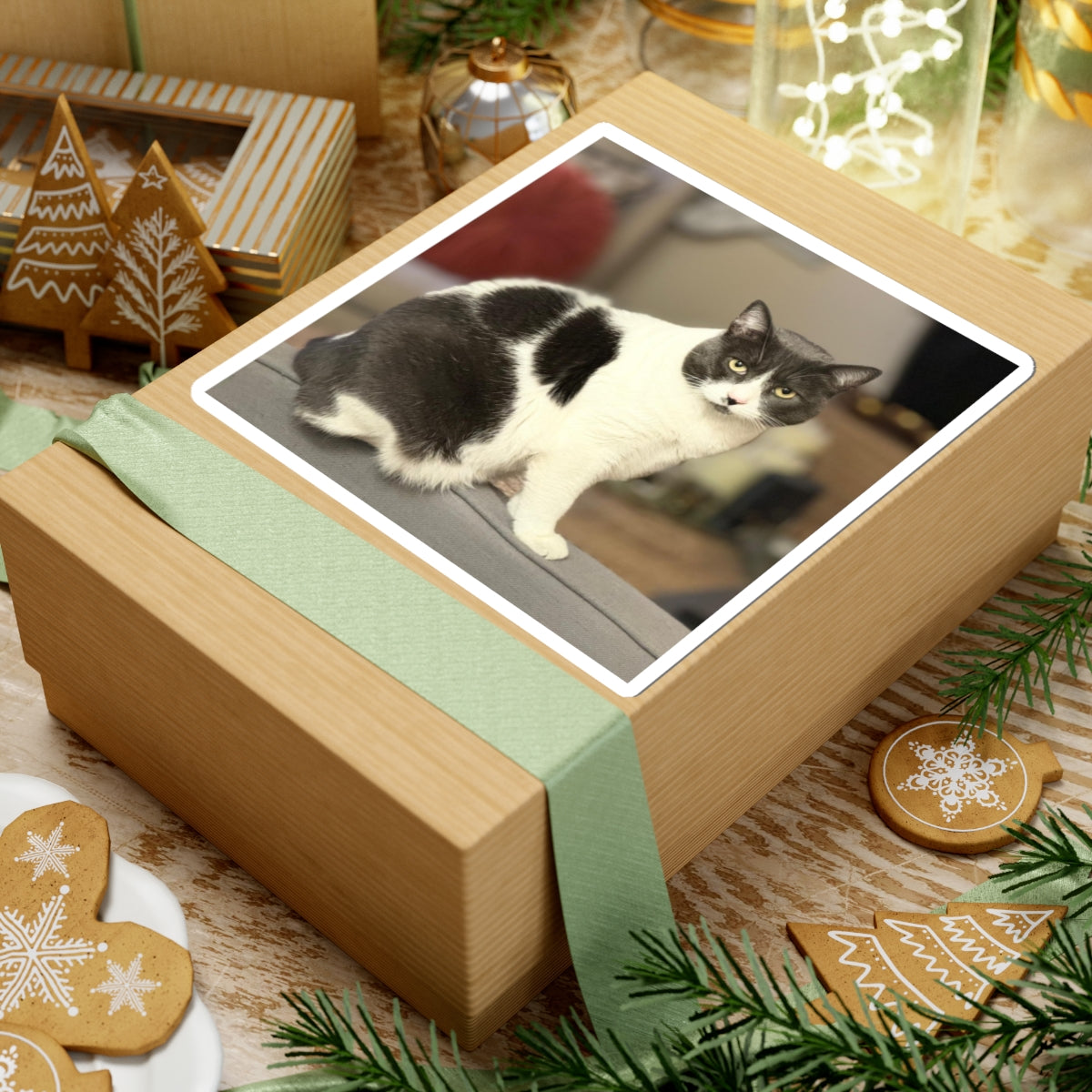 Sheesha Kiss-Cut Sticker — "She Doesn't Knock. She Closes." | Catsy Closers