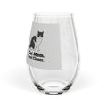 Cat Mom Stemless Wine Glass — "Cat Mom. Deal Closer." | Catsy Closers