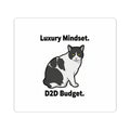 Luxury Mindset D2D Budget Sticker — "Aim High. Grind Daily." | Catsy Closers