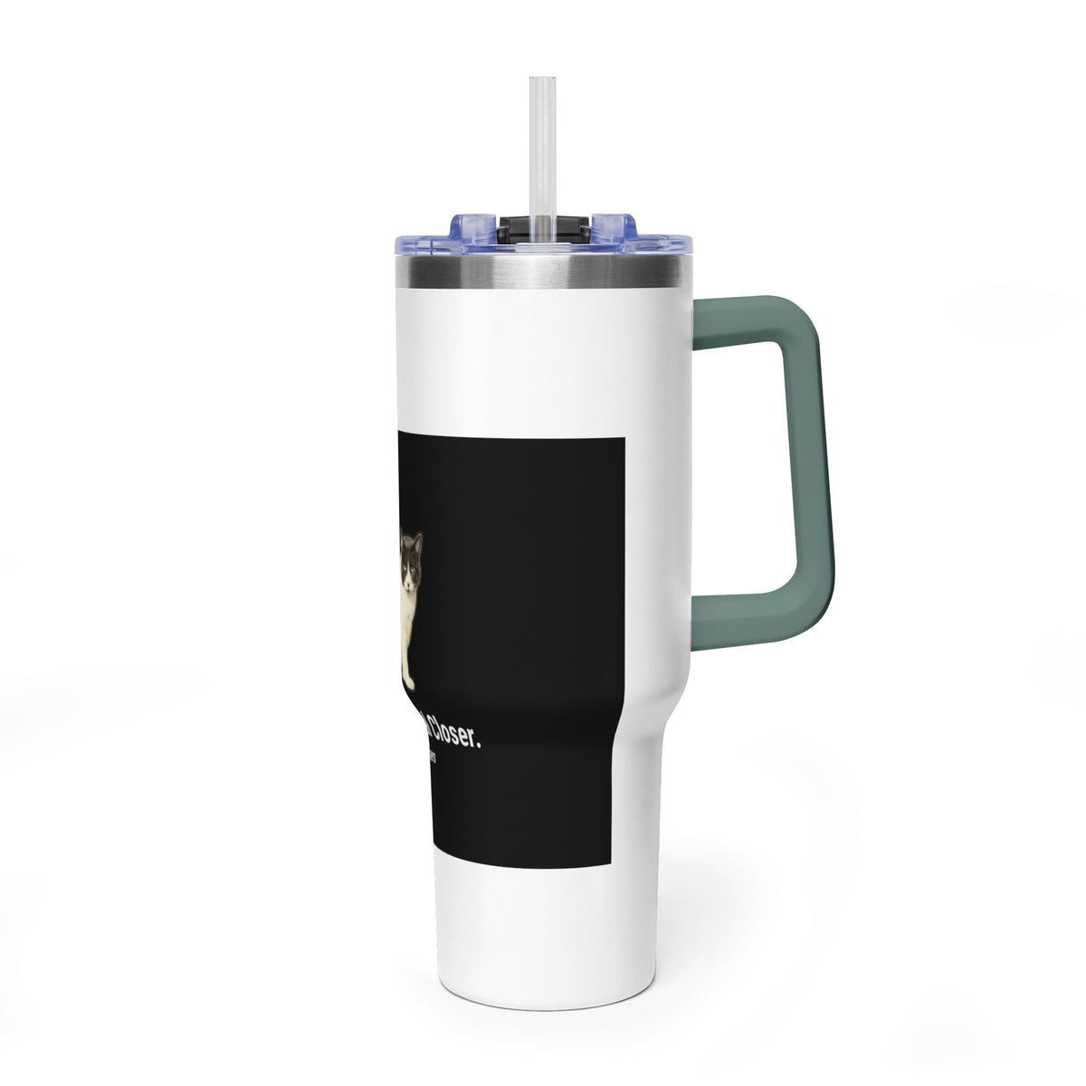 40oz Cat Mom. Deal Closer. Vacuum Tumbler | Catsy Closers