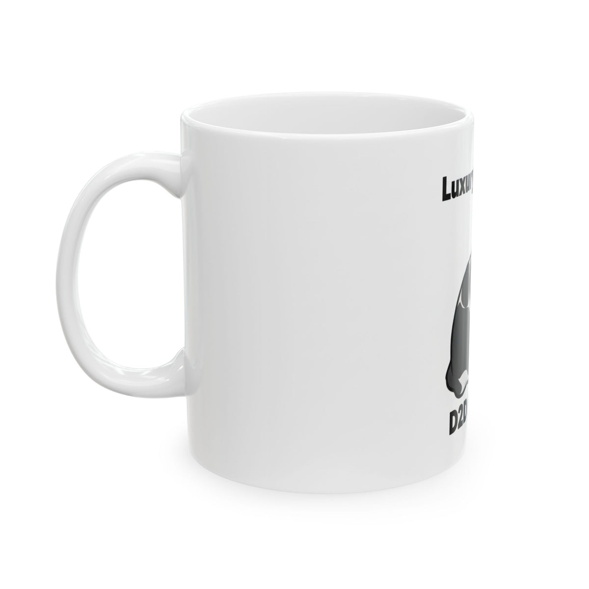 Luxury Mindset D2D Budget Cat Mug — "Aim High. Grind Daily." | Catsy Closers