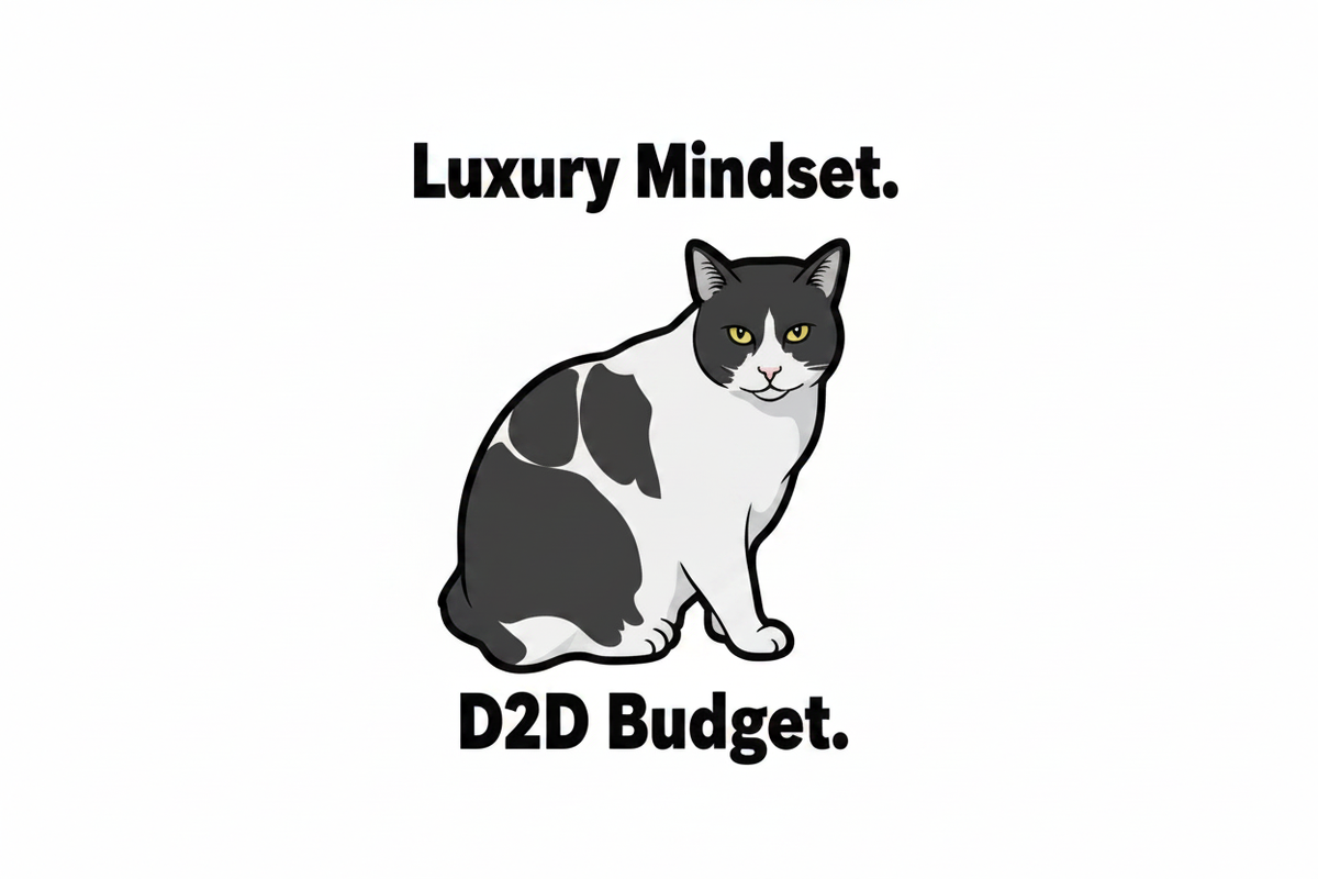 Luxury Mindset D2D Budget graphic